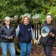Friends in the orchard
